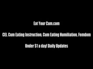 eat cum ice cute instruction femdom