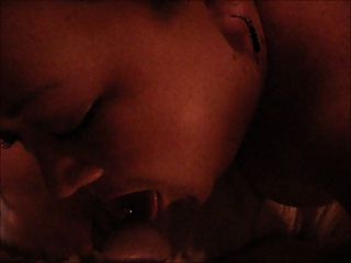 white bbw clerk swallows bbc