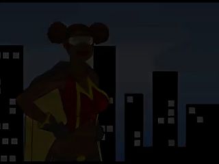 superheroine cartoon