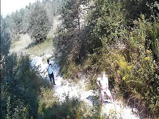 public naked guy masturbating public