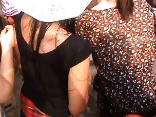 indian village girl with bra in public