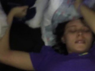 brother spying her sister when she is sleeping